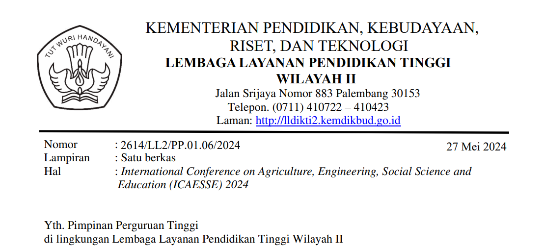 International Conference on Agriculture, Engineering, Social Science and .Education (ICAESSE) 2024